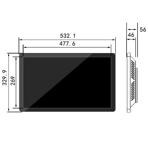 21.5寸安卓版网络液晶电容屏壁挂式广告机